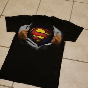 Superman black shirt